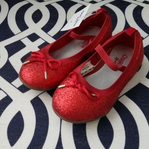 OshKosh B'gosh red glitter shoes